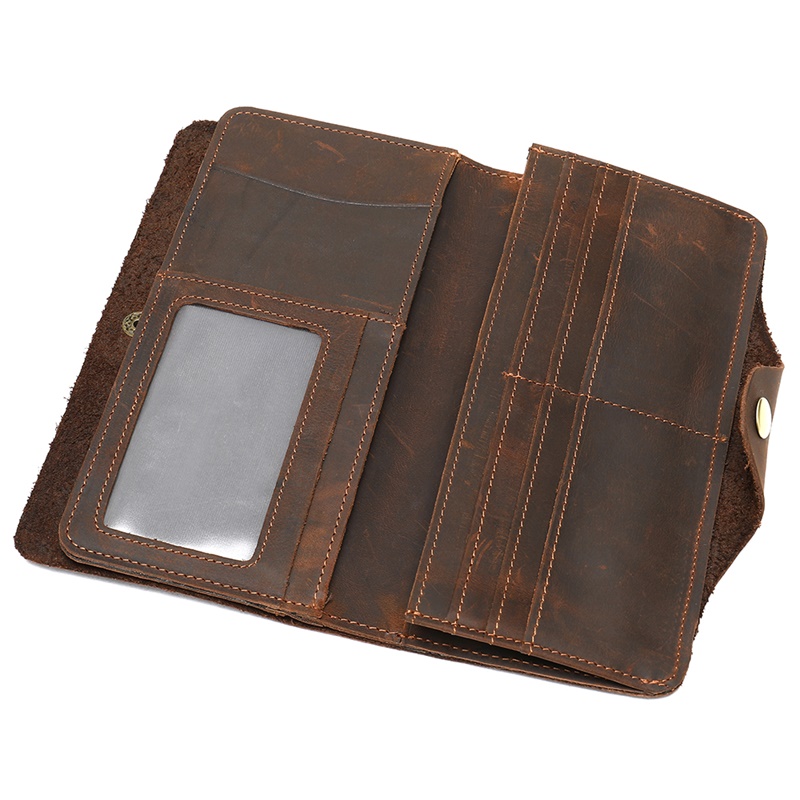 Exquisite Full-Grain Leather Wallet - A Perfect Blend of Style and Function