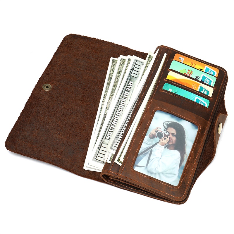 Exquisite Full-Grain Leather Wallet - A Perfect Blend of Style and Function