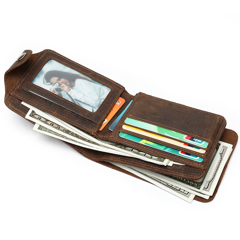 Exquisite Full-Grain Leather Wallet - A Perfect Blend of Style and Function