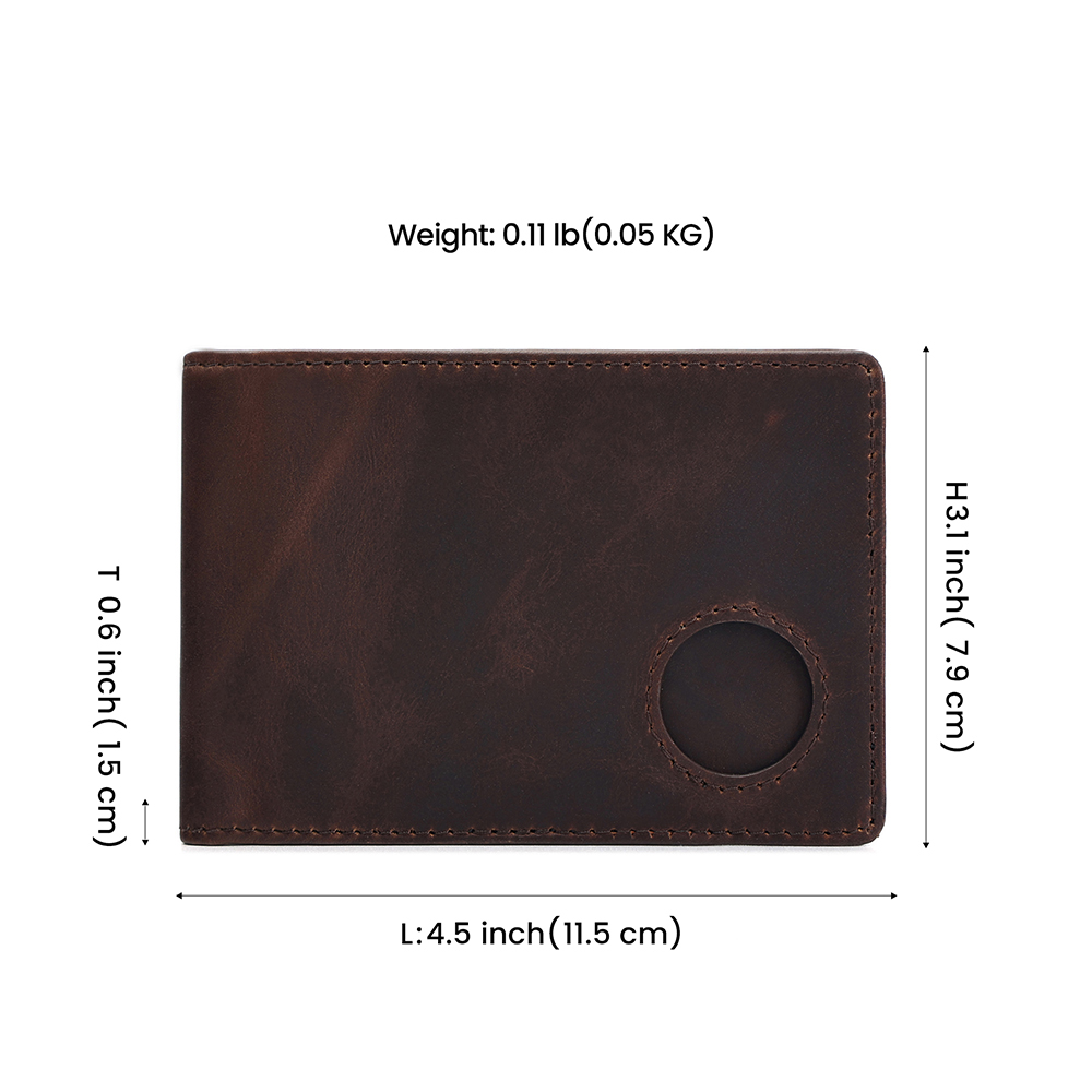 Large Capacity Vintage Slim Business Card Bag Holder RFID Leather Wallet Custom Logo Multifunctional Clip Luxury Money Small