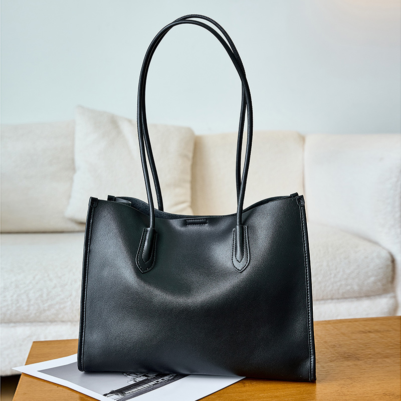 Elegant Genuine Cowhide Leather Lady Handbag - Timeless Grace