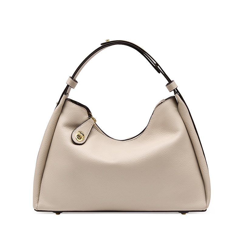 Elegant Genuine Cowhide Leather Lady Handbag - Timeless Grace