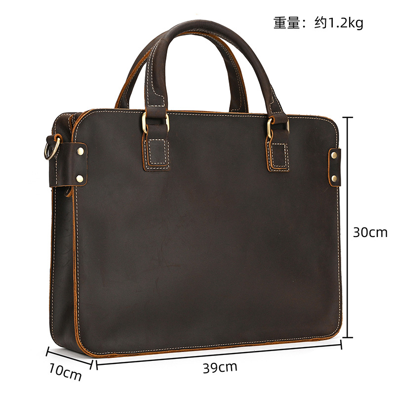 Leather Laptop Briefcase
