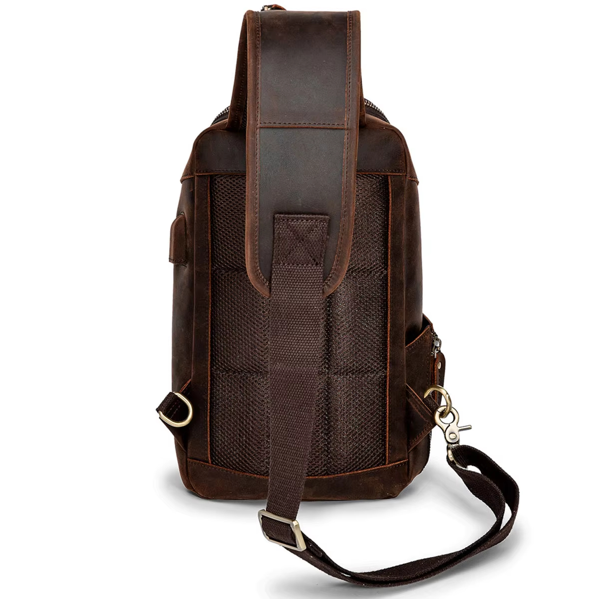 Leather Sling Backpack