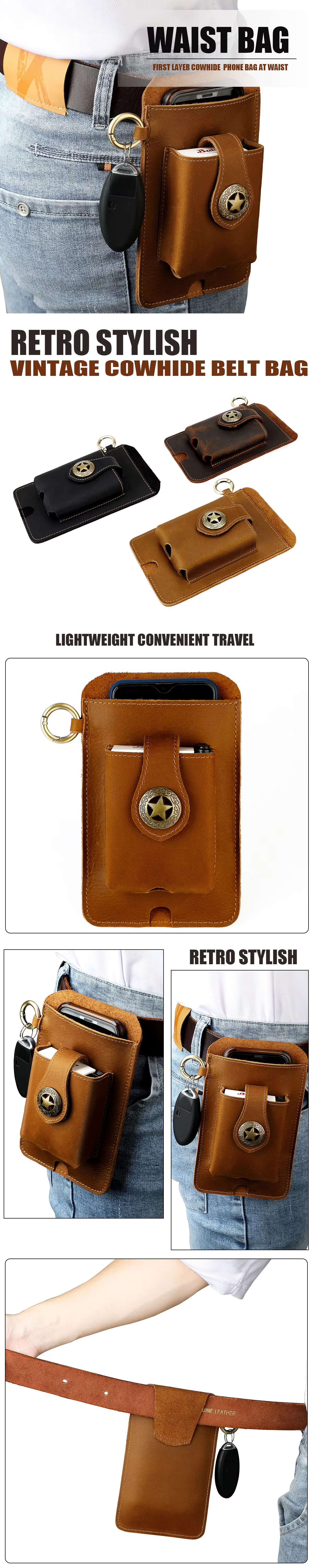 Vintage Cowboy Belt Bag