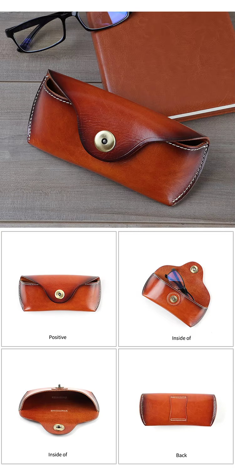 Luxury Leather Eyeglass Case