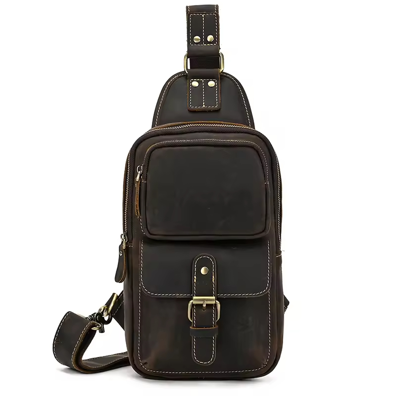 Men's Leather Sling Bag