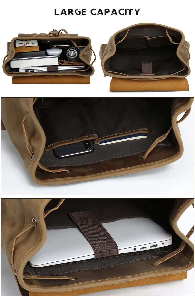 Vintage Leather Backpack