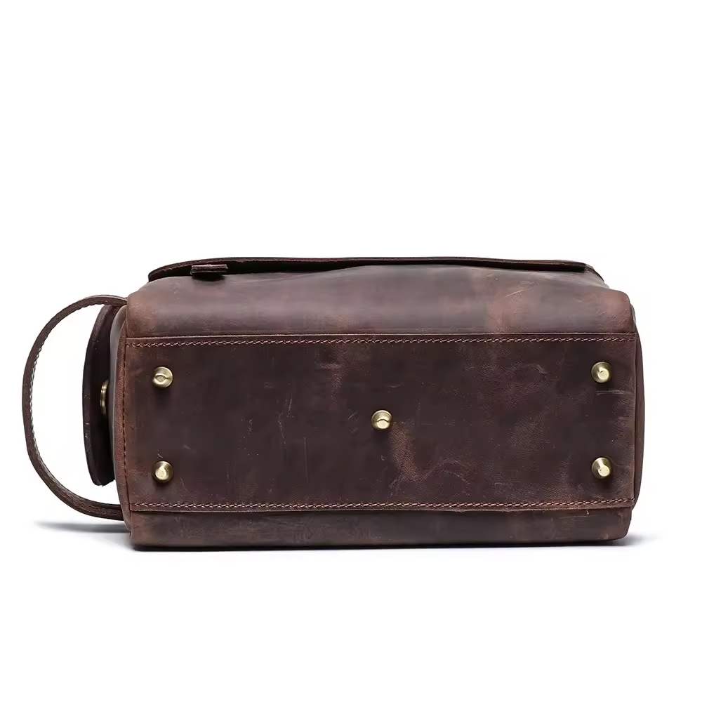 Vintage Leather Toiletry Bag