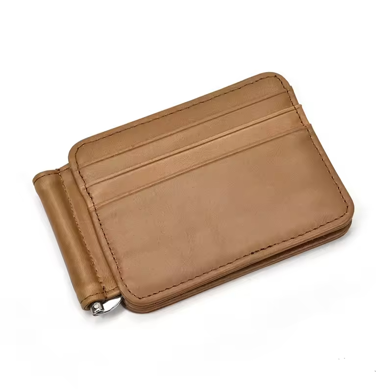 Slim Leather Card Holder Wallet