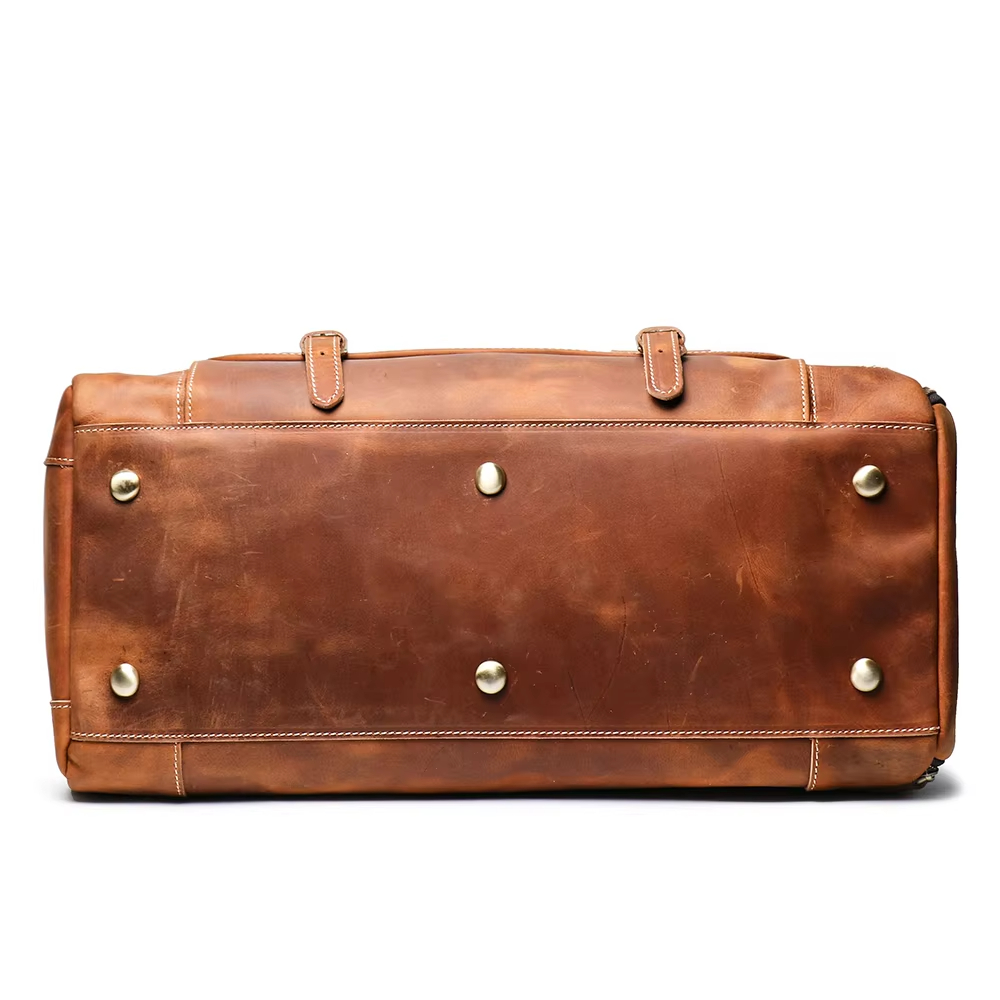 Leather Travel Duffel Bag