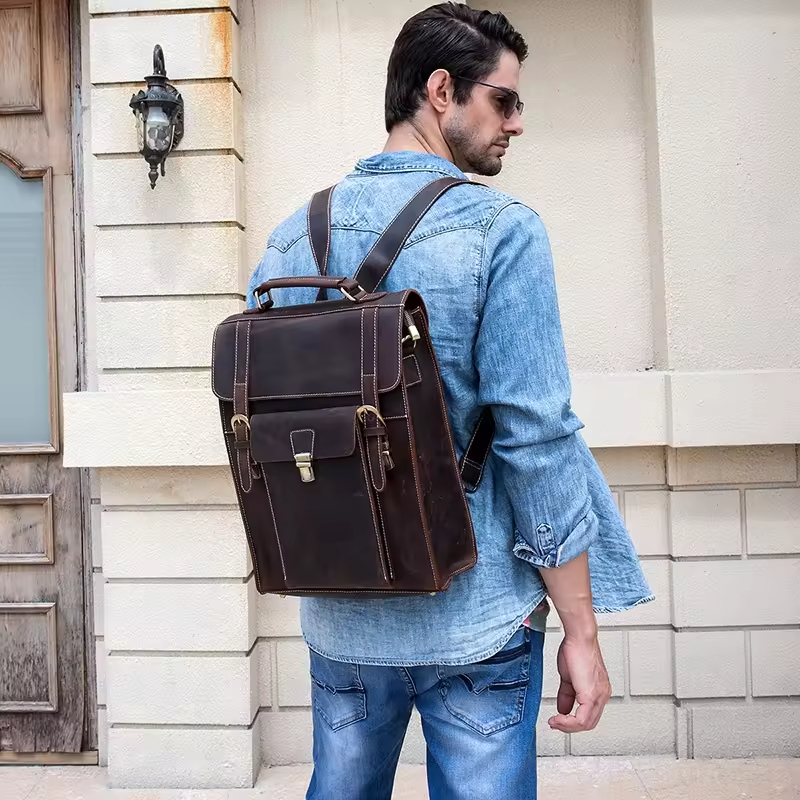 Vintage Leather Backpack