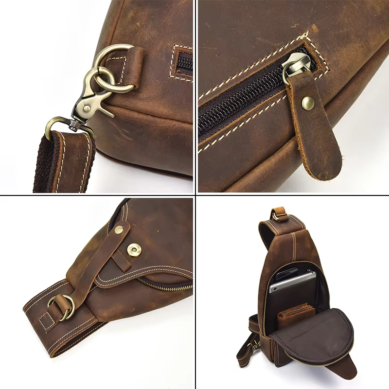Vintage Leather Sling Bag