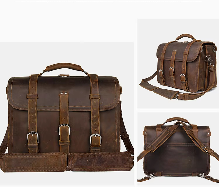 Vintage Leather Messenger Bag