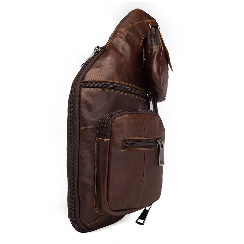 Brown Leather Sling Bag