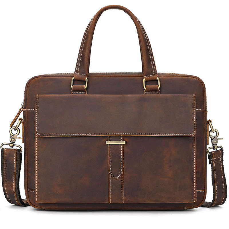 Leather Laptop Briefcase
