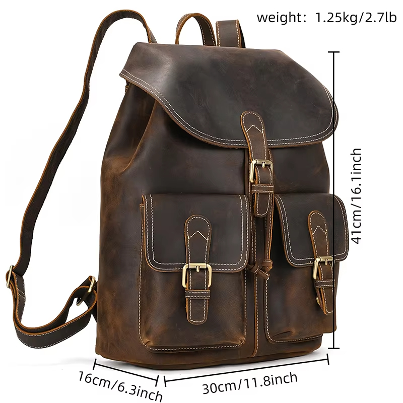 Vintage Leather Backpack