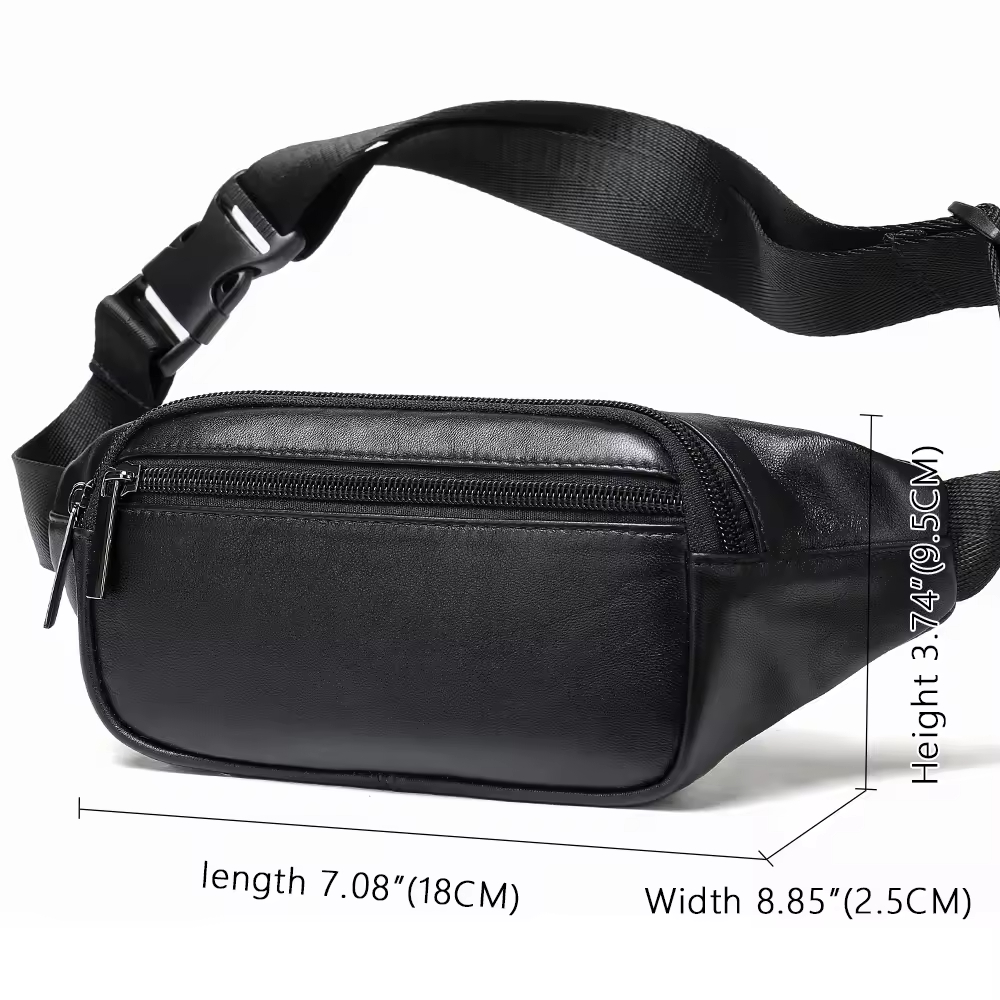 Multi-functional Leather Waist Bag