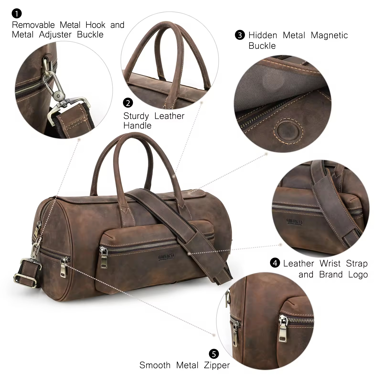 Round Travel Bag