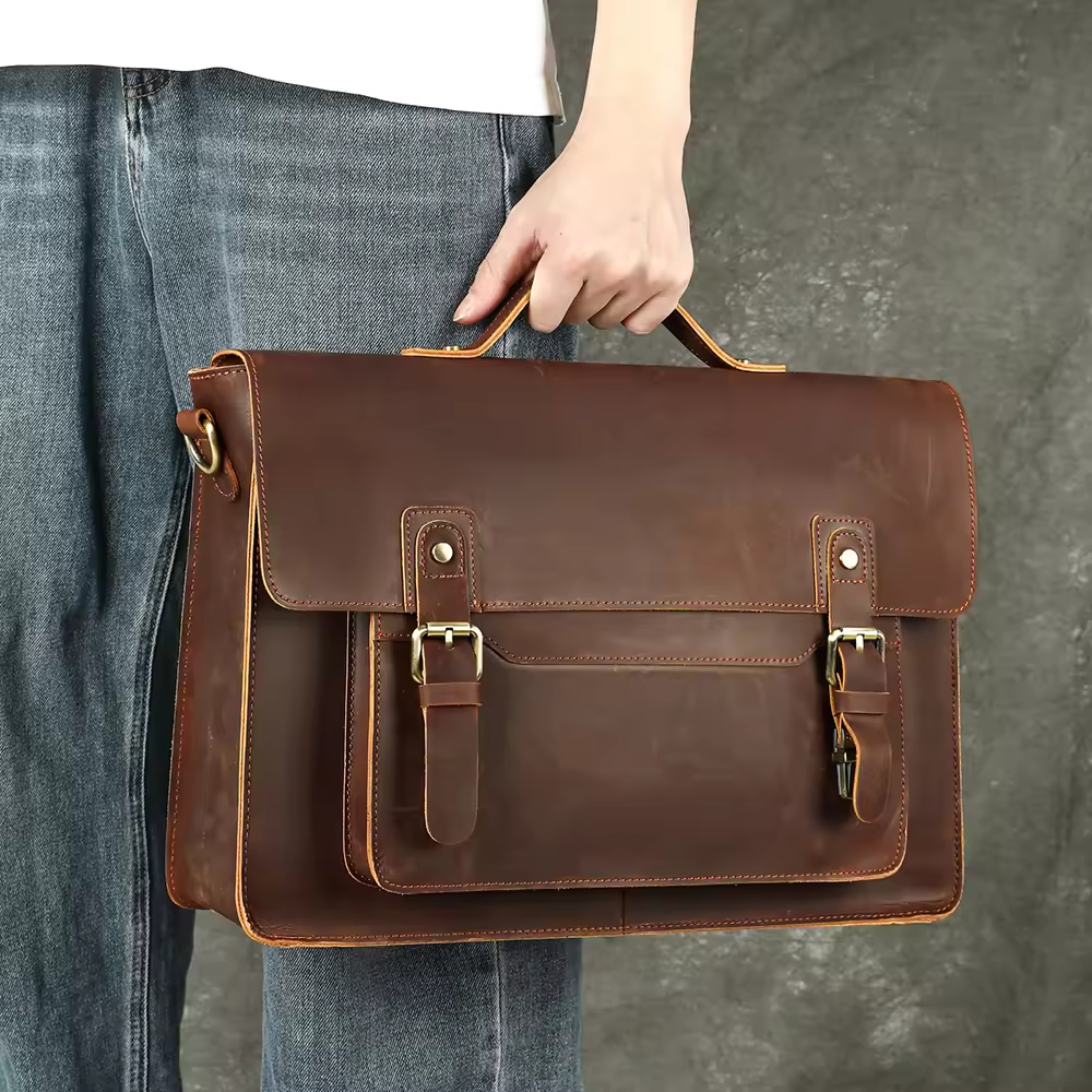 Vintage Leather Briefcase