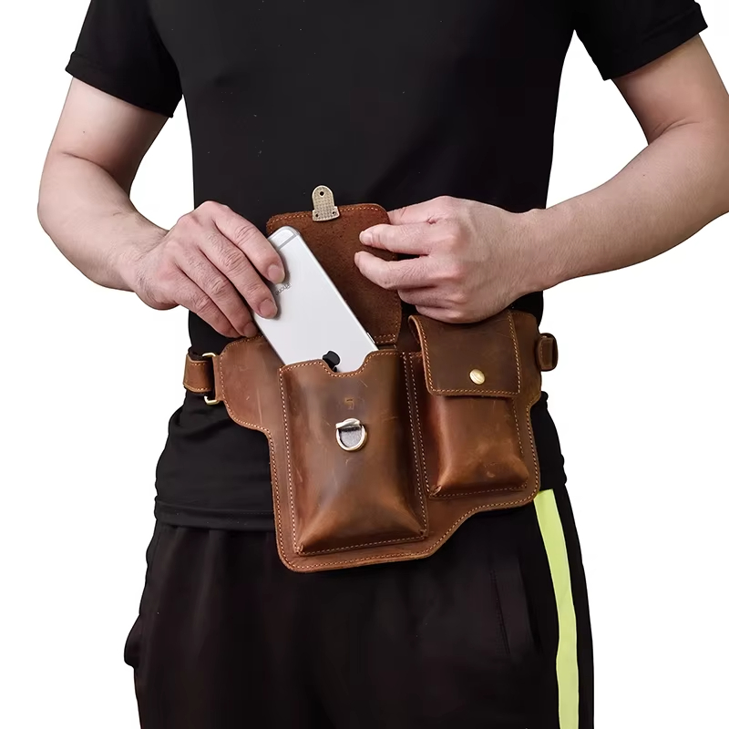 Genuine Leather Waist Bag