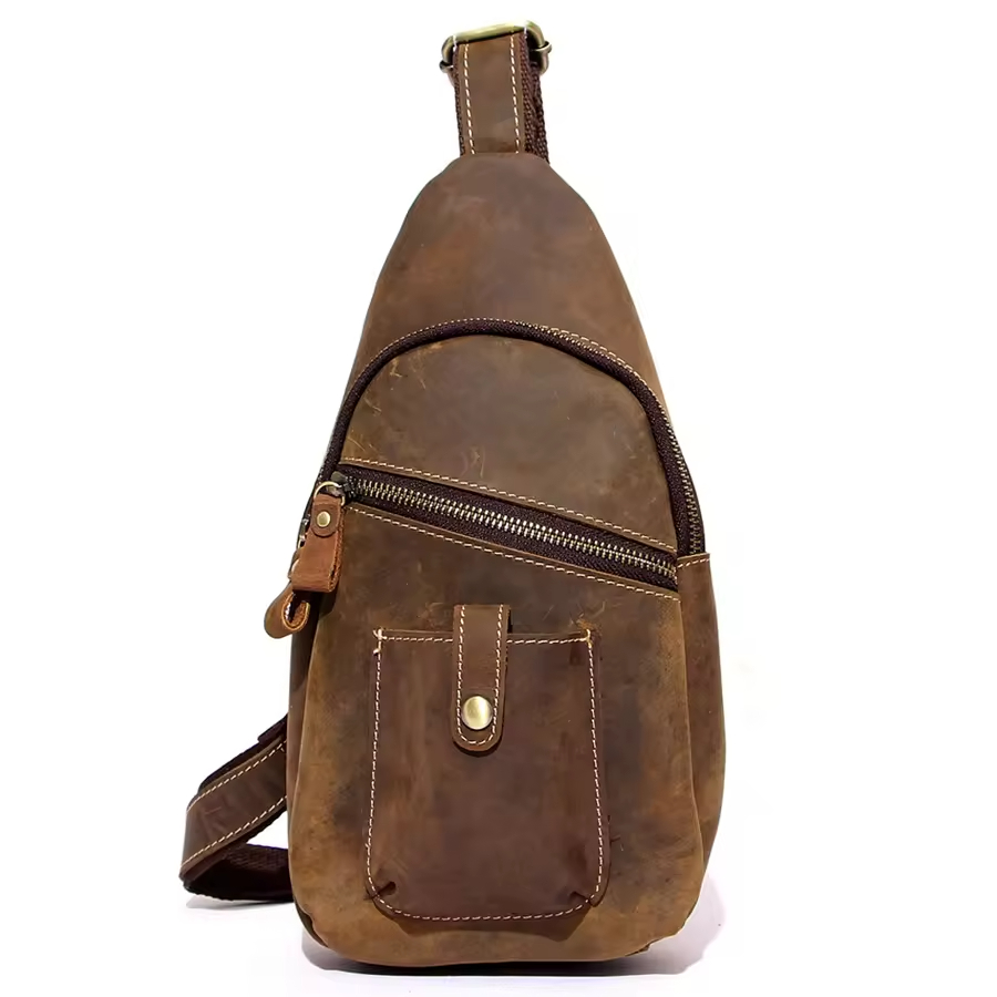 Vintage Leather Sling Bag