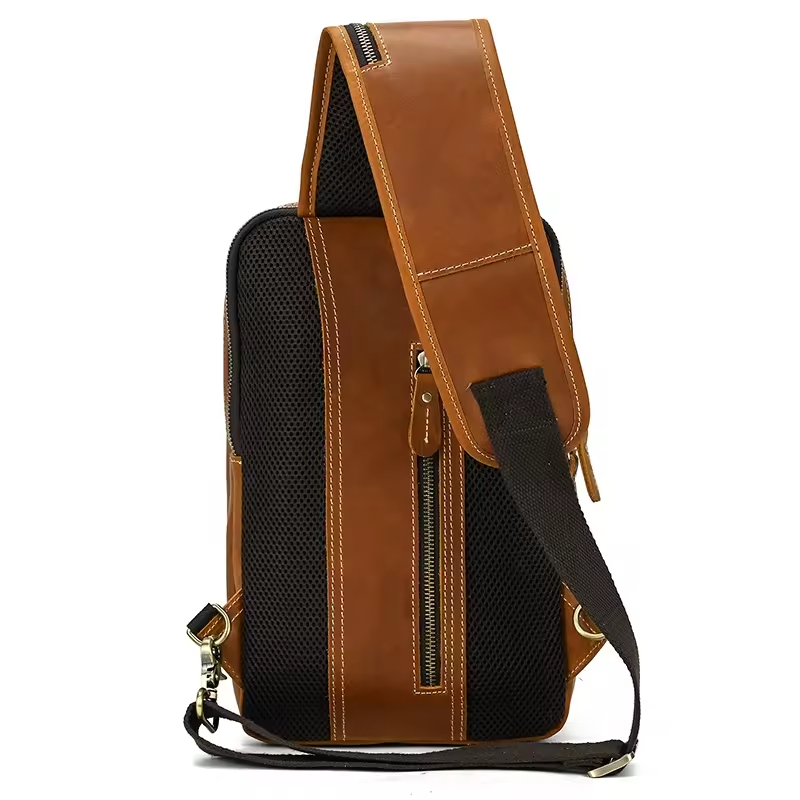 Leather Sling Backpack