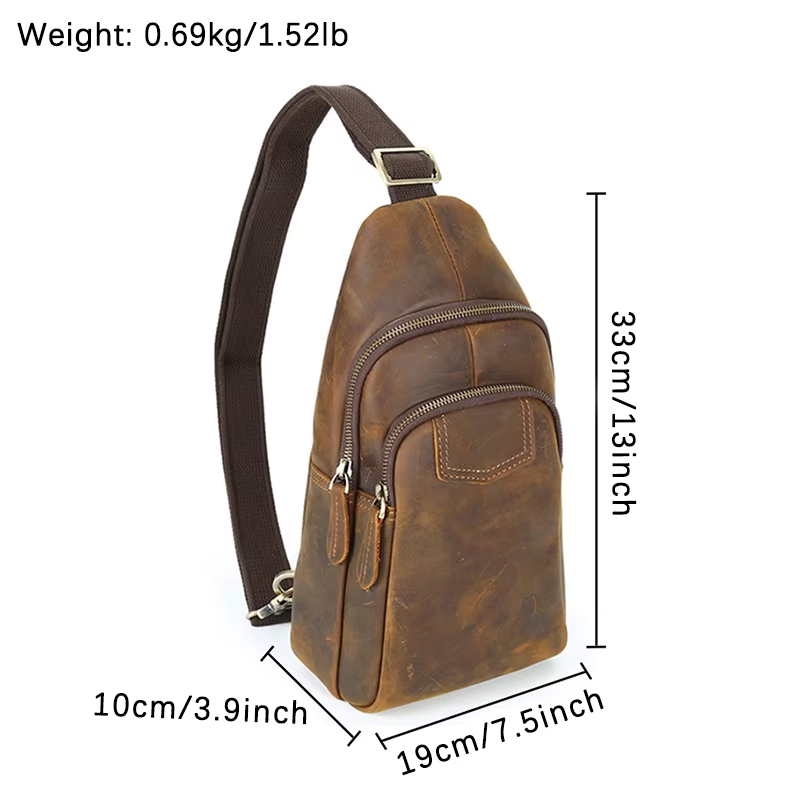 Vintage Leather Sling Bag