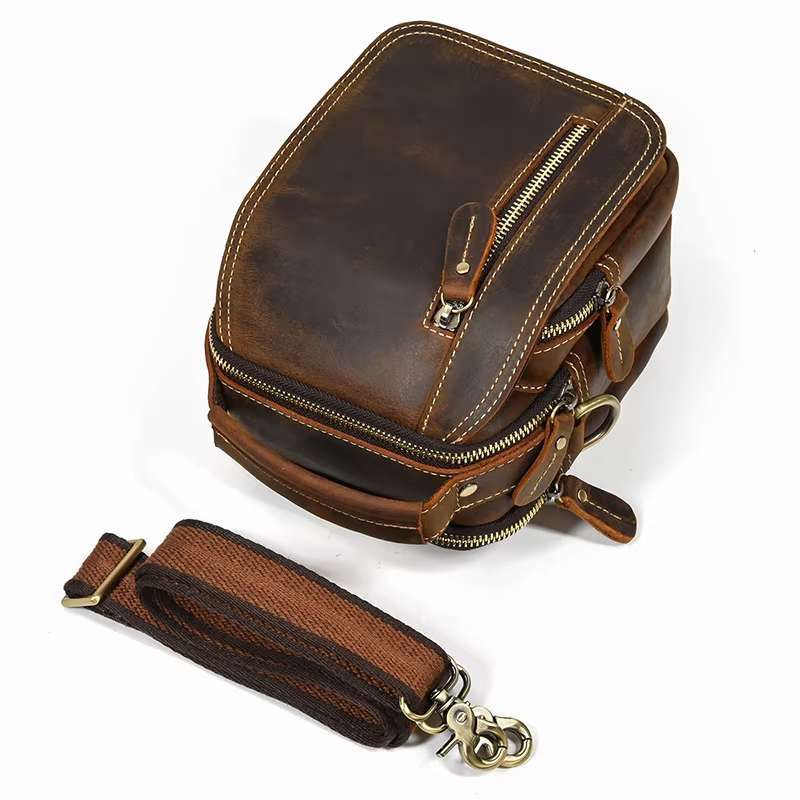 Vintage Leather Waist  Bag