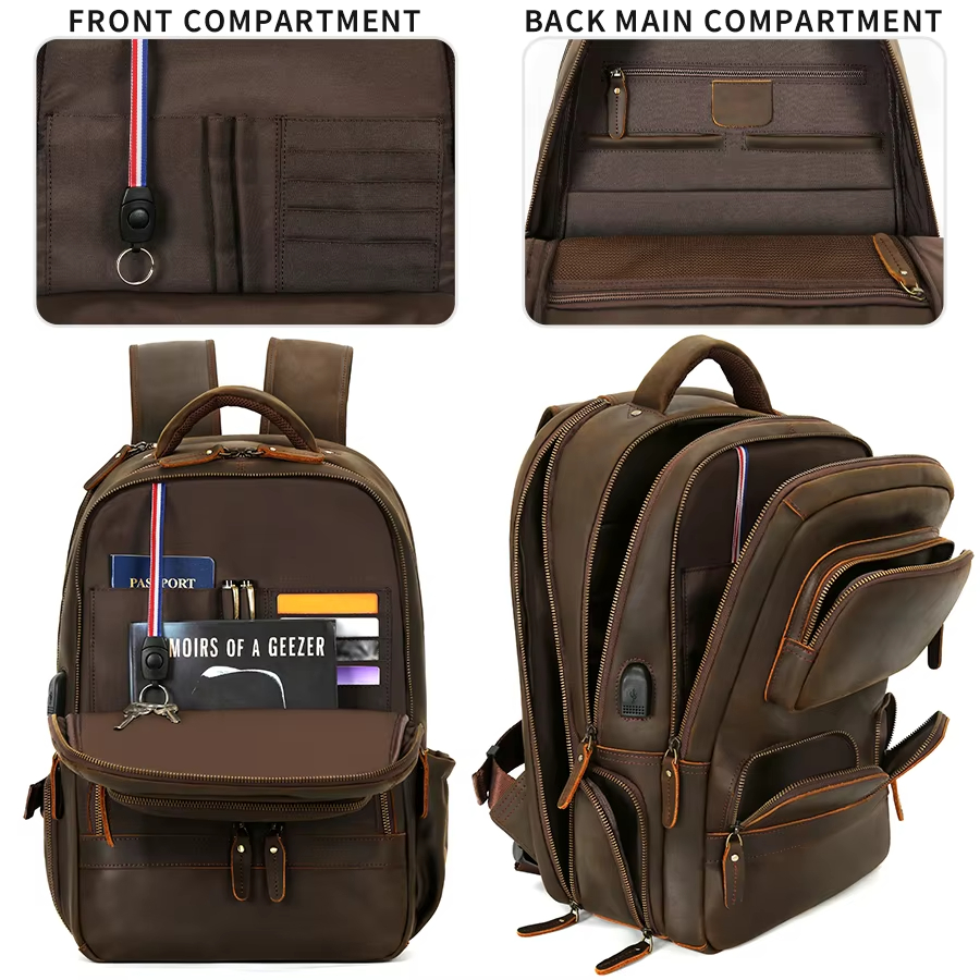 Vintage Leather Backpack