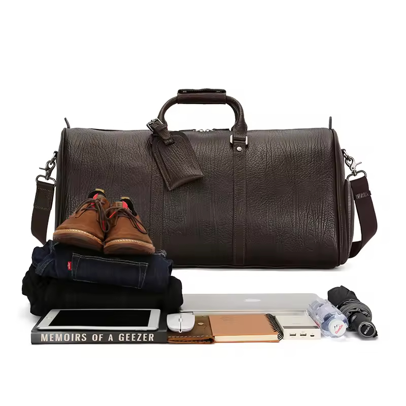 Full Grain Leather Duffel Bag