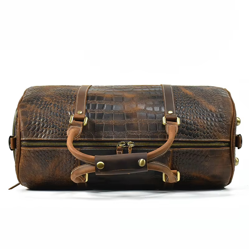 Leather Travel Duffel Bag