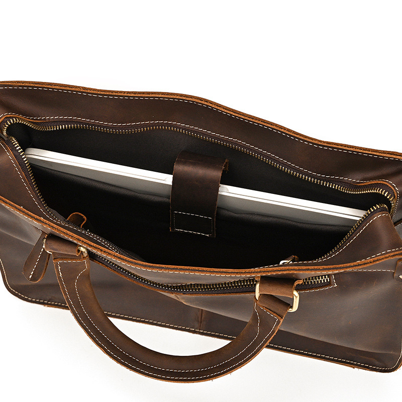 Leather Laptop Briefcase