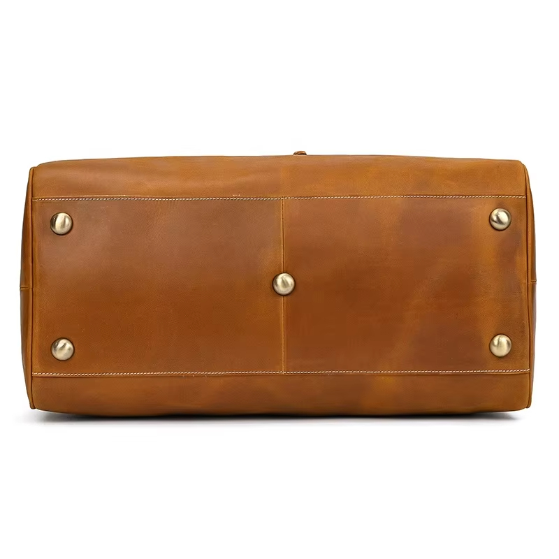 Leather Travel Duffel Bag