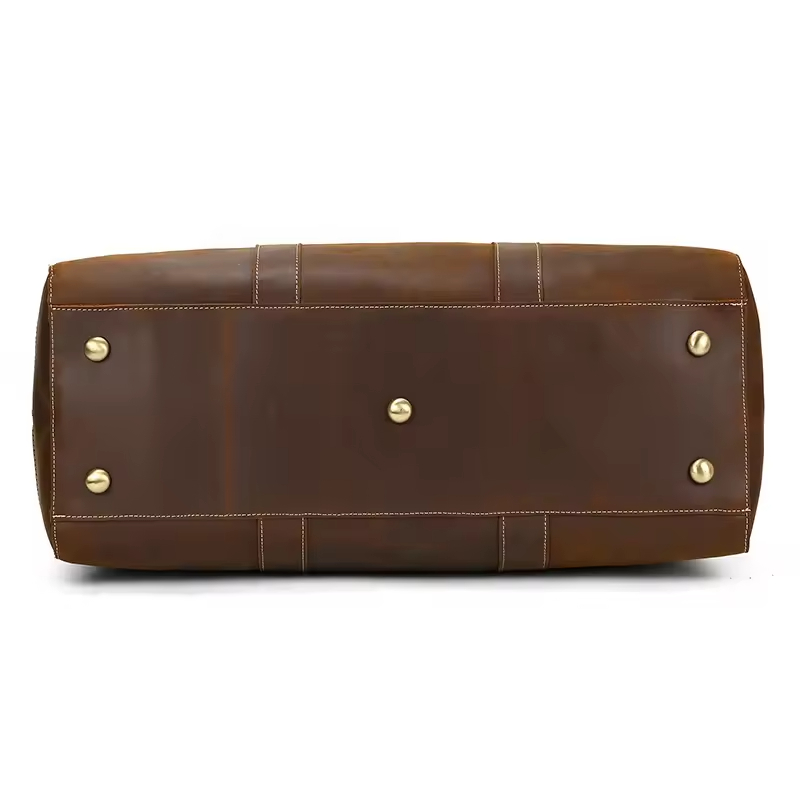 Leather Travel Duffel Bag