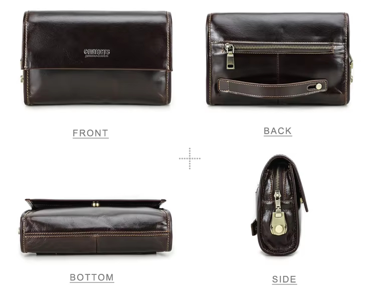 Men's Leather Clutch Bag