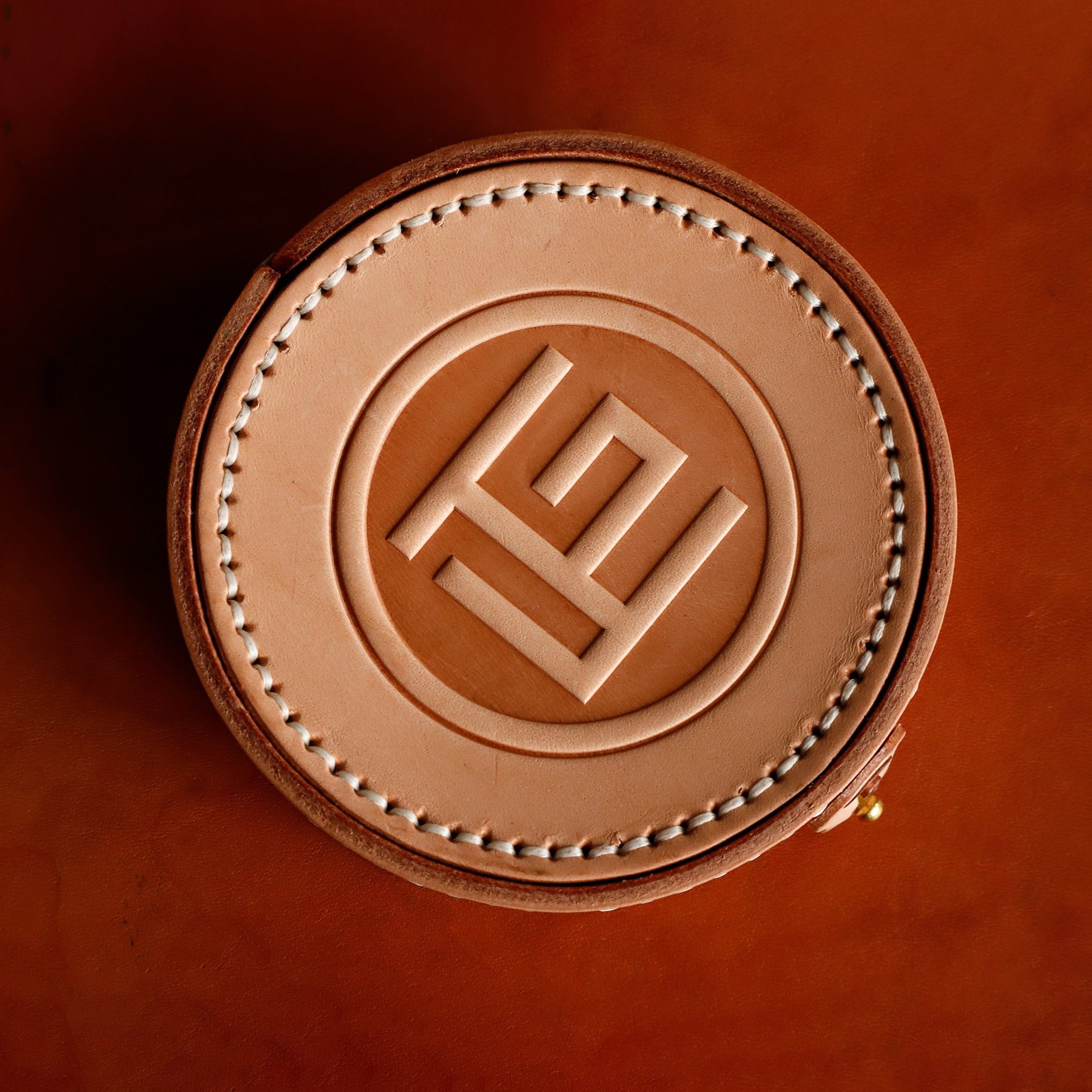 Luxury Round Leather Jewelry Box