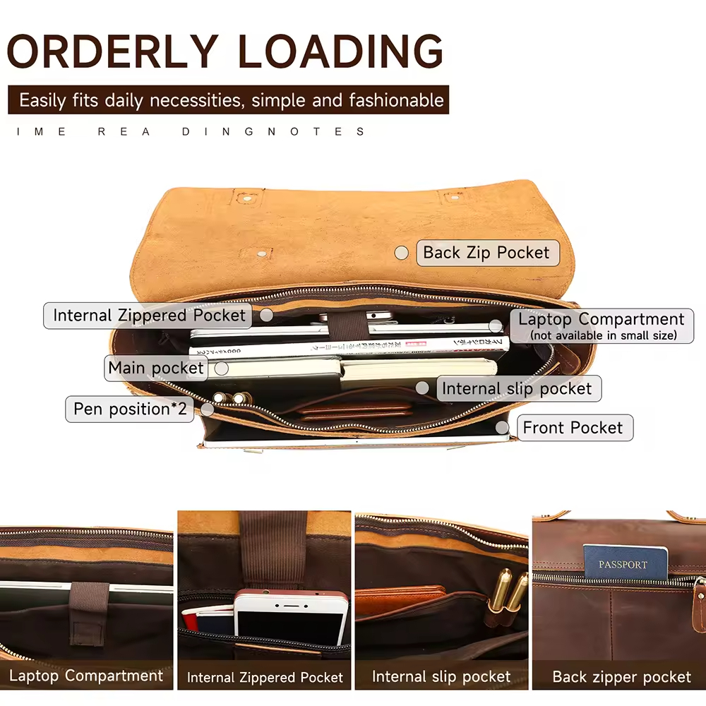 Vintage Leather Briefcase