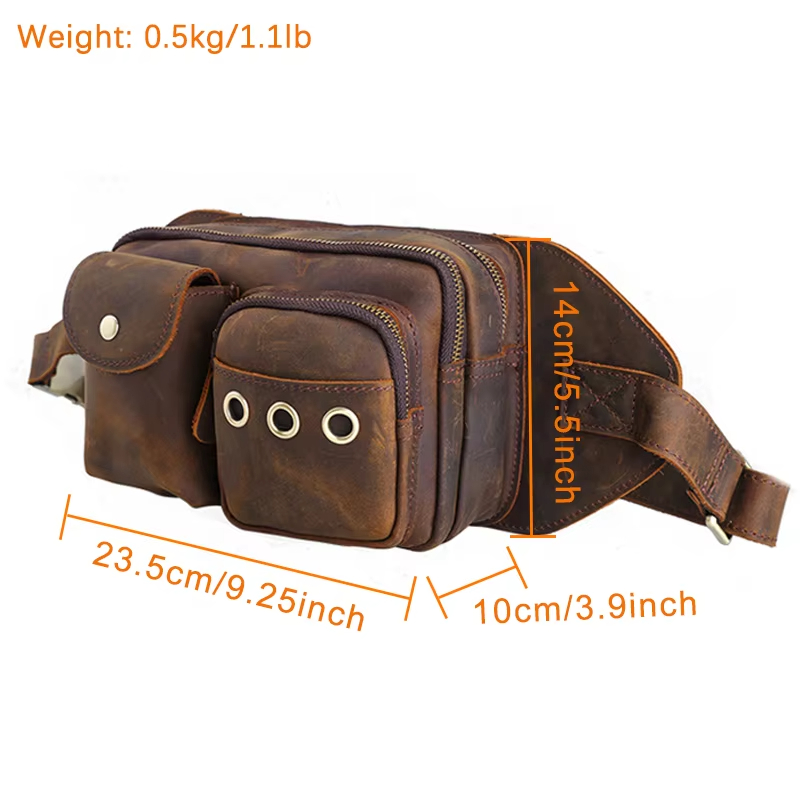 Vintage Leather Waist Bag