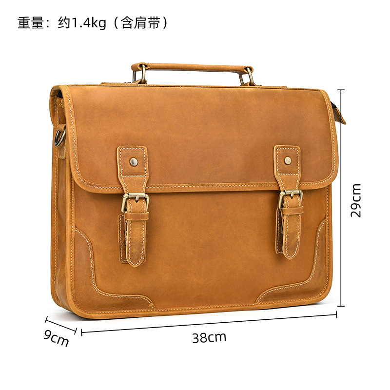 Leather Messenger Bag