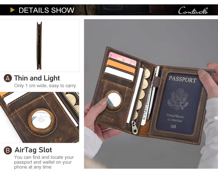 Leather Passport Wallet