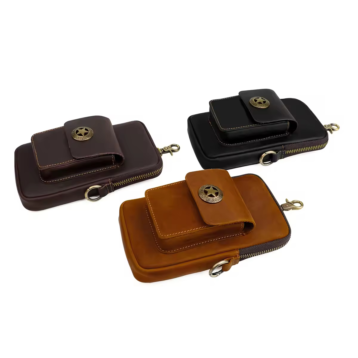 Brown Leather Waist Bag