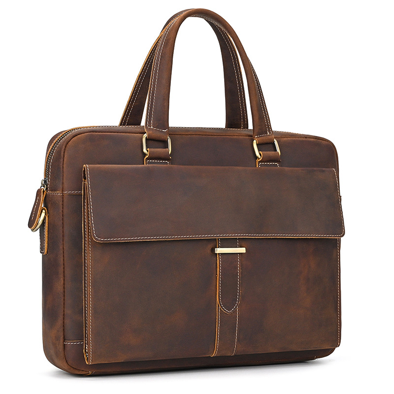 Leather Laptop Briefcase