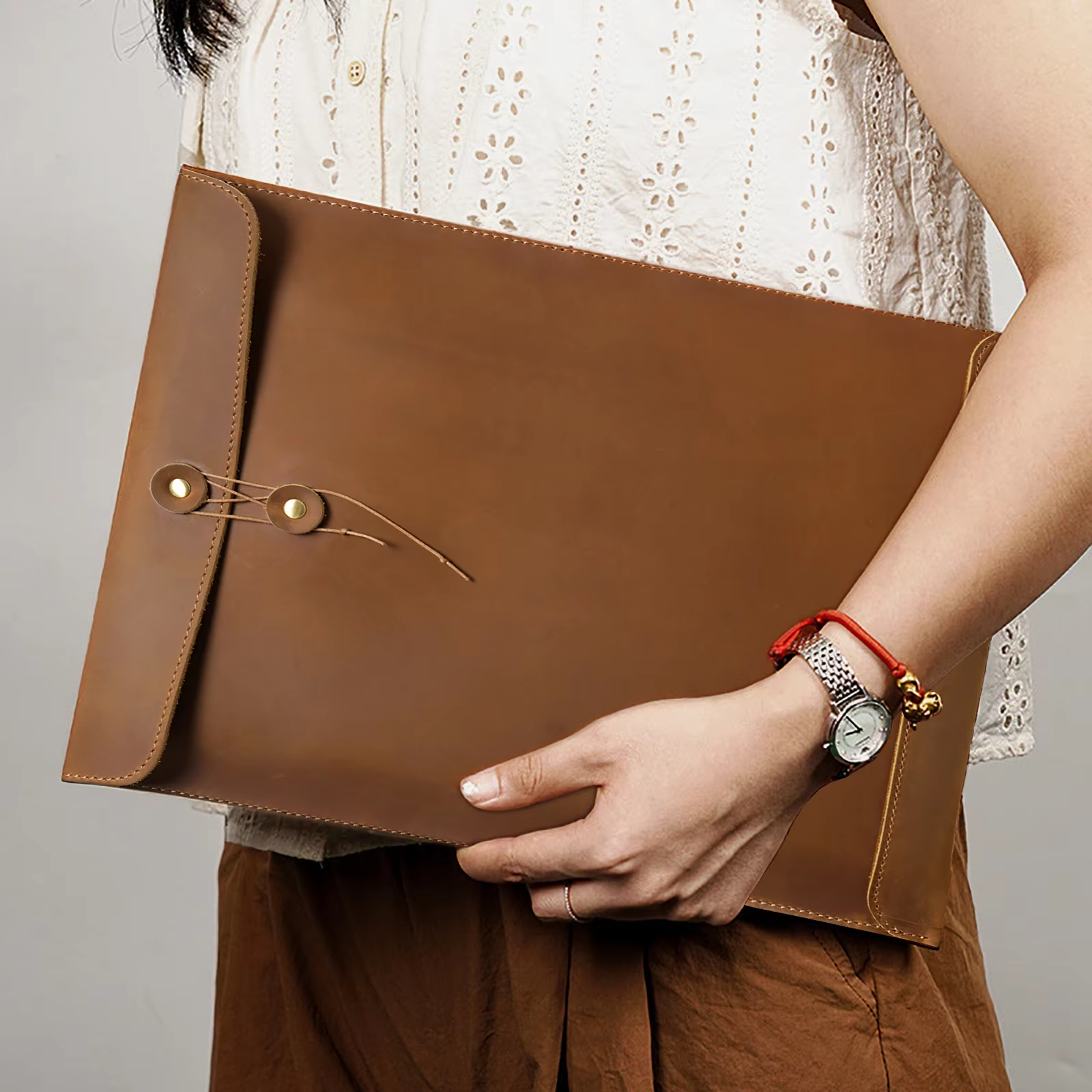 Leather Document Organizer