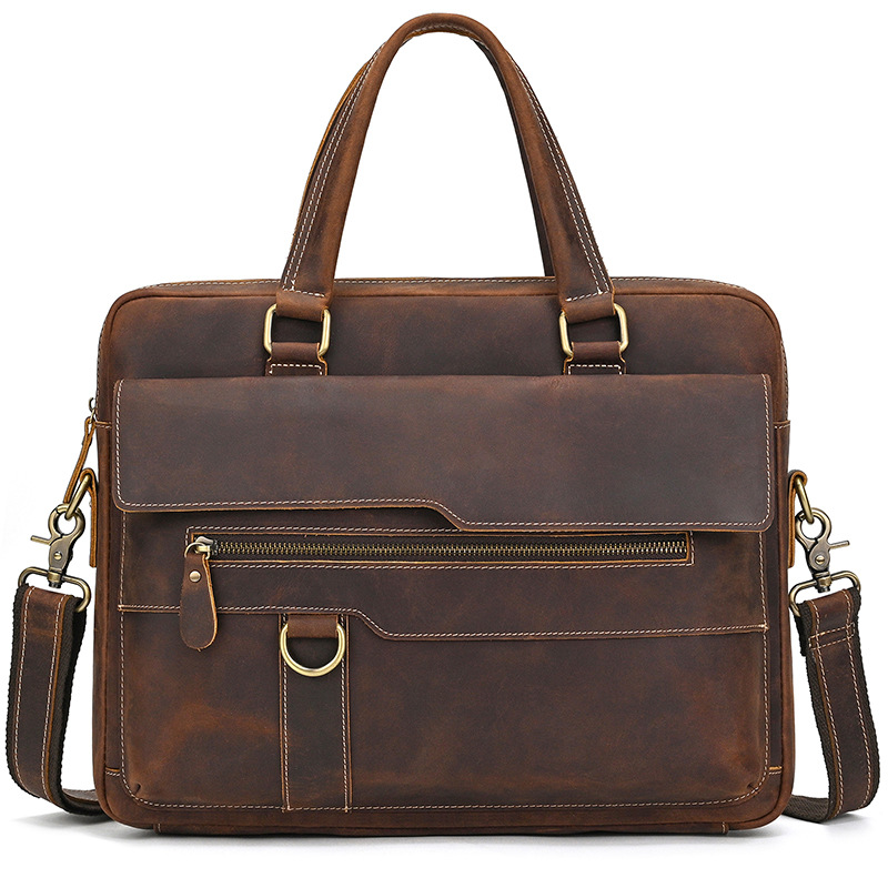 Leather Laptop Briefcase