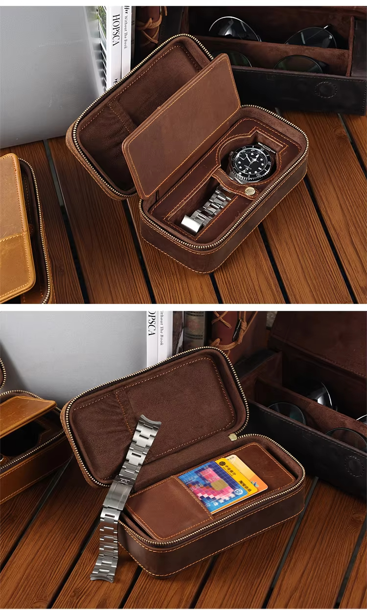 Luxury Leather Watch Storage Box
