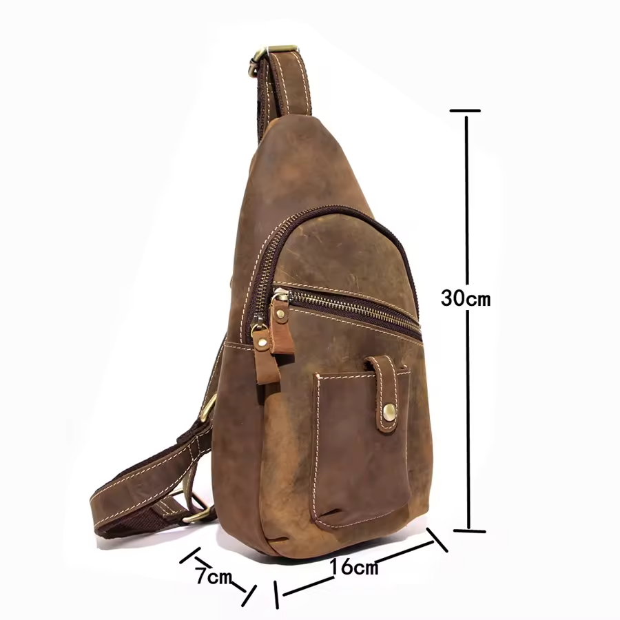 Vintage Leather Sling Bag