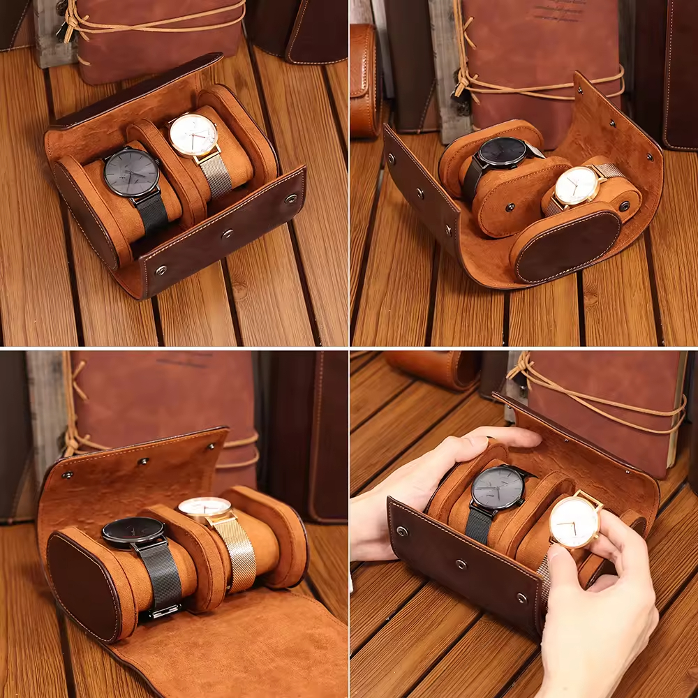 Luxury Leather Watch Storage Case
