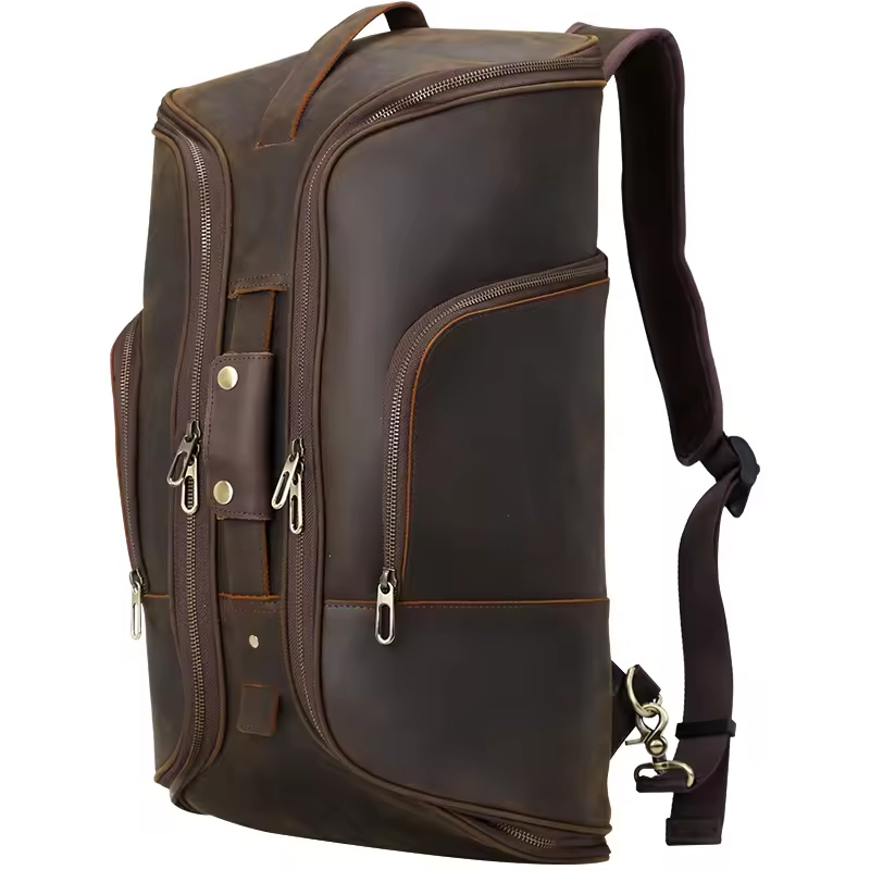 Leather Travel Backpack