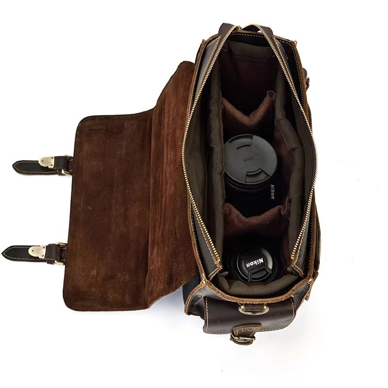 Vintage Leather Camera Bag